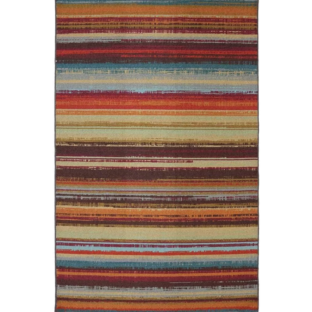 Avenue Stripe Multi 5 Ft. X 8 Ft. Indoor/Outdoor Area Rug By Mohawk Home | * Discount