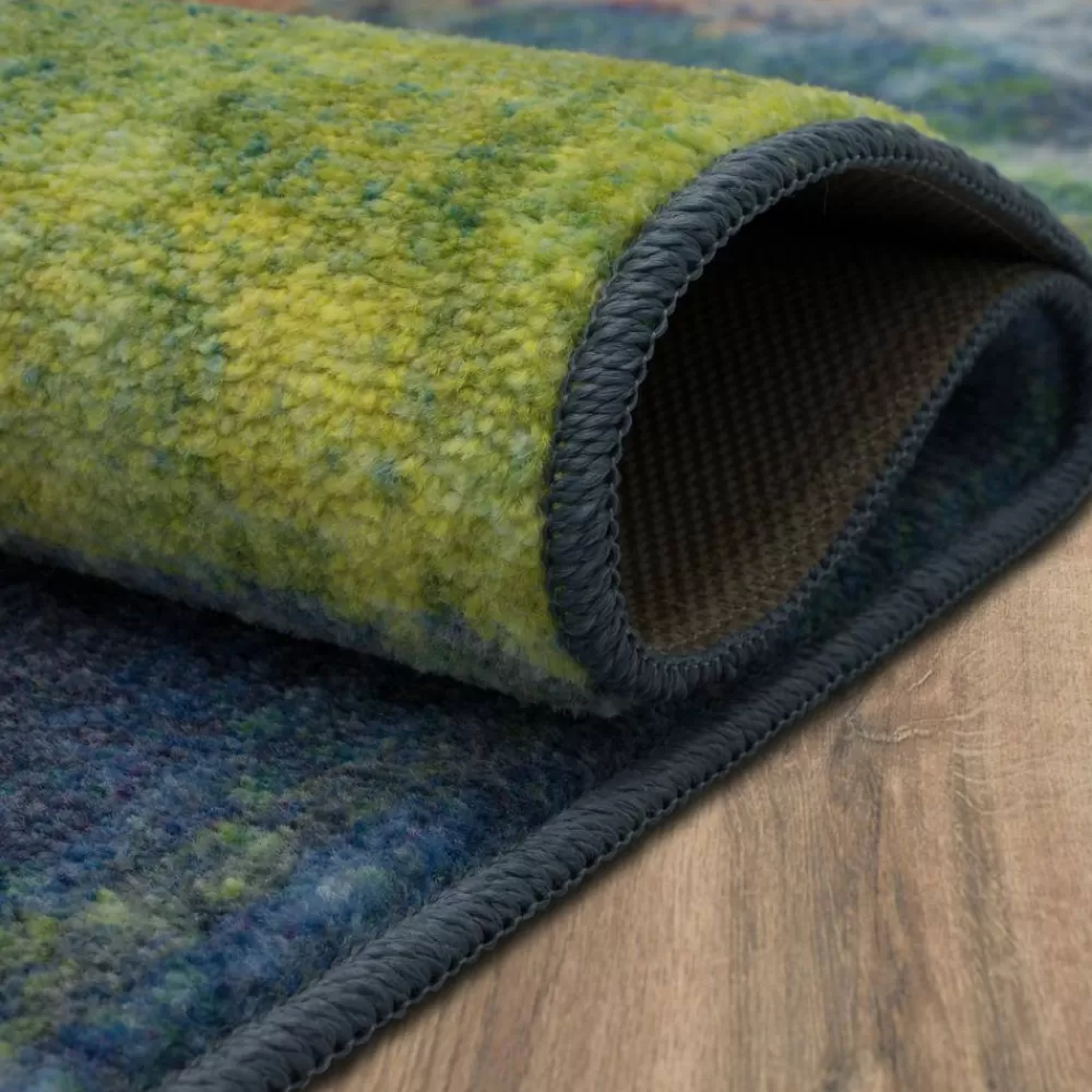 Decollage Multi 4 Ft. X 6 Ft. Abstract Area Rug By Mohawk Home | * New