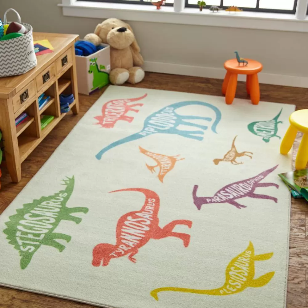 Dinosaurs Multi 8 Ft. X 10 Ft. Contemporary Area Rug By Mohawk Home | * Sale