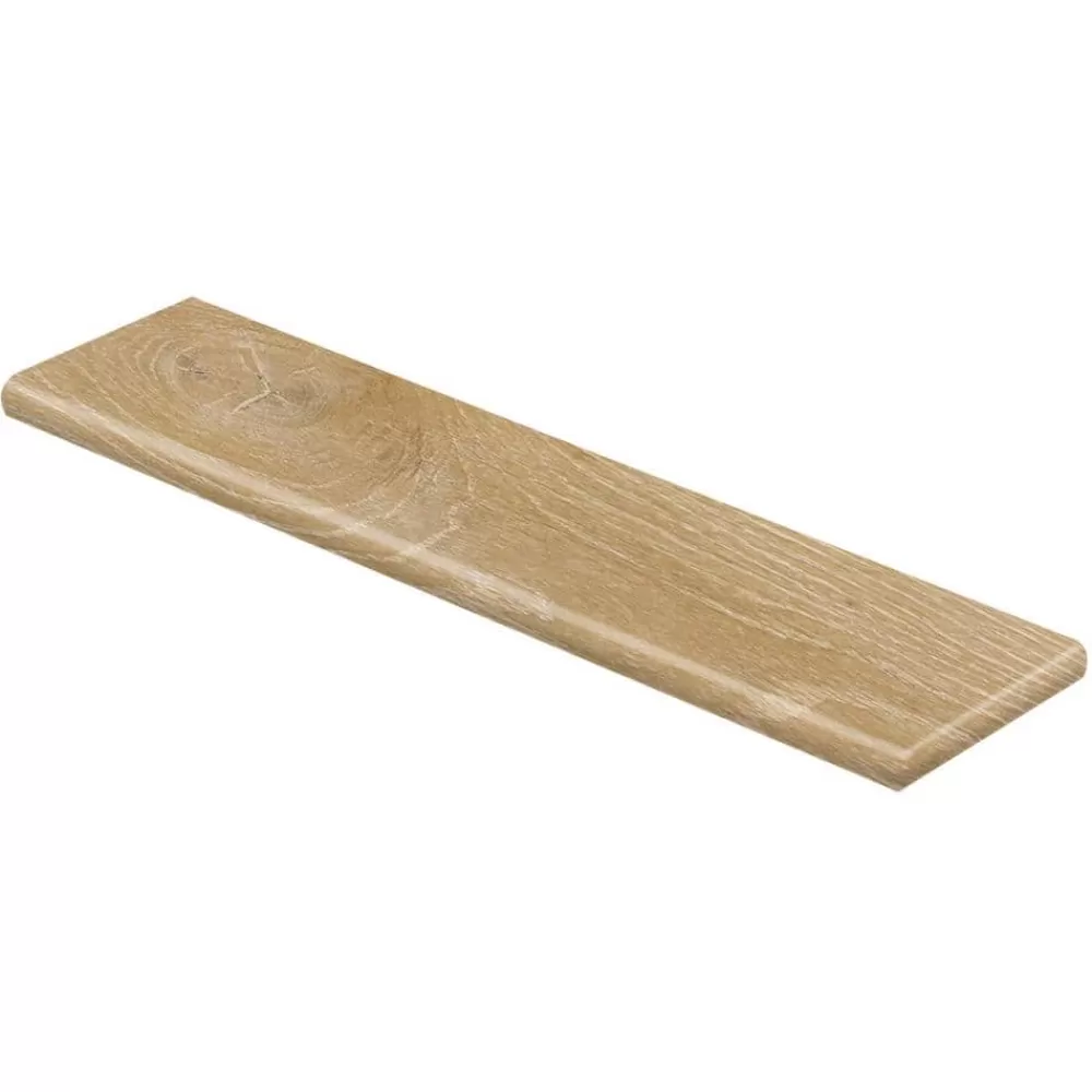 Dusk Cherry/Shea Oak 47 In. L X 12-1/8 In. W X 1-11/16 In. T Vinyl Overlay Right Return To Cover Stairs 1 In. Thick By Cap A Tread | * Sale