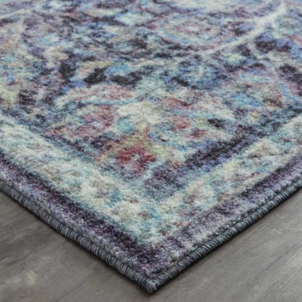 Elizabeth Medium Blue 9 Ft. X 12 Ft. Distressed Area Rug By Mohawk Home | * Hot