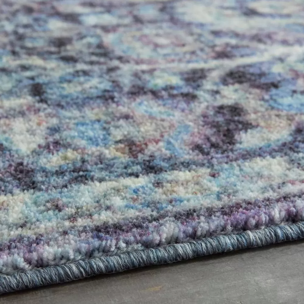 Elizabeth Medium Blue 9 Ft. X 12 Ft. Distressed Area Rug By Mohawk Home | * Hot