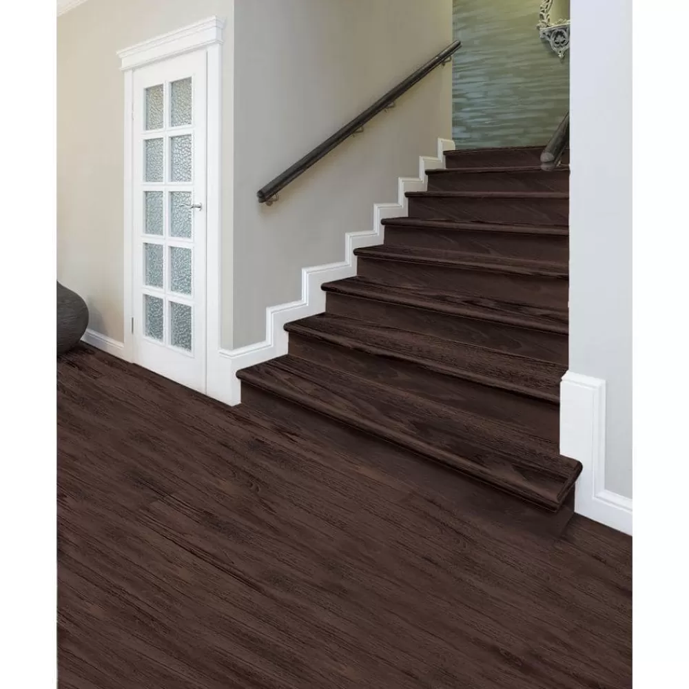 Java Scraped Oak Stair Tread & Reversible Riser Kit 47 In. L X 12-1/8 In. W X 1-11/16 In. T To Cover Stairs 1 In. Thick By Cap A Tread | * Online