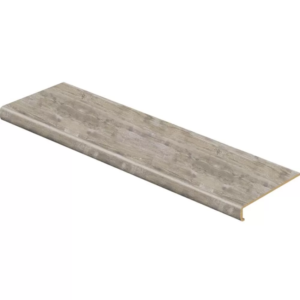 Lighthouse Oak 47 In. L X 12-1/8 In. D X 2-3/16 In. H Vinyl Overlay For Stairs 1-1/8 In. To 1-3/4 In. By Cap A Tread | * Fashion