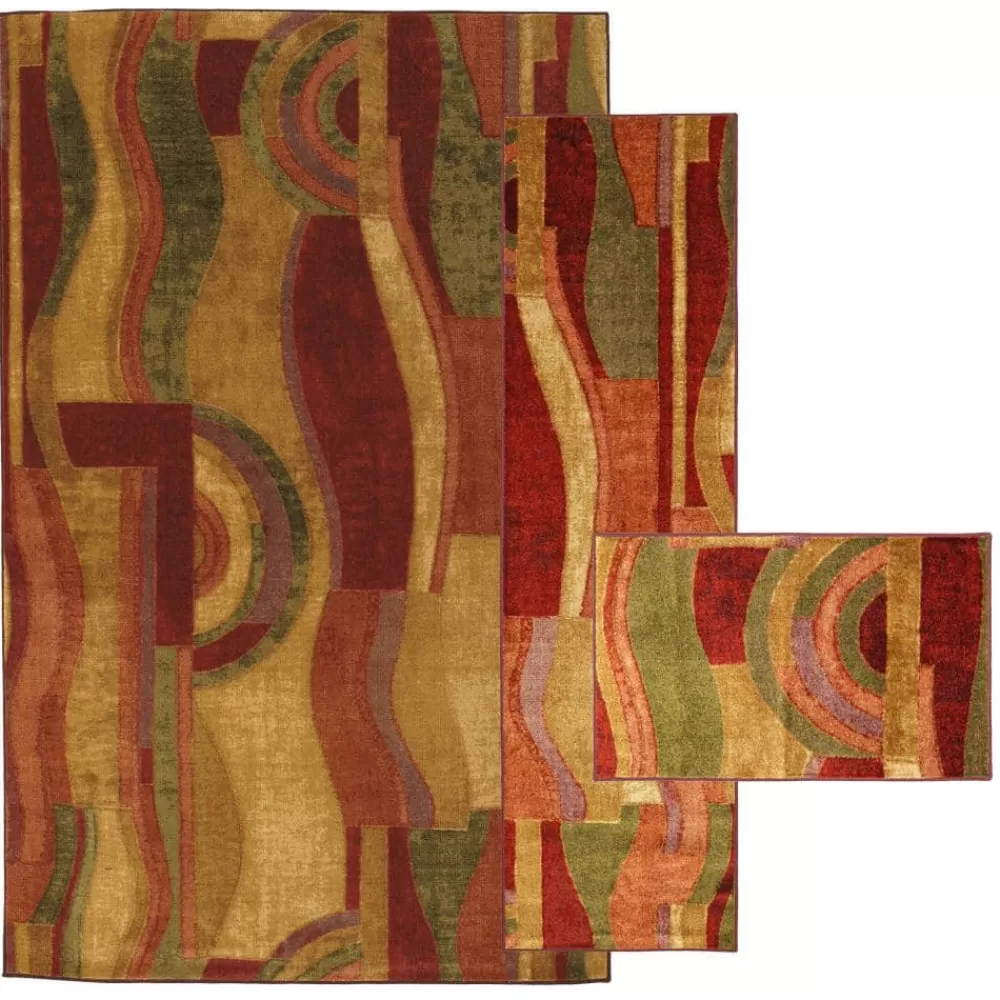Piscasso Wine 8 Ft. X 10 Ft. Abstract Area Rug By Mohawk Home | * Store