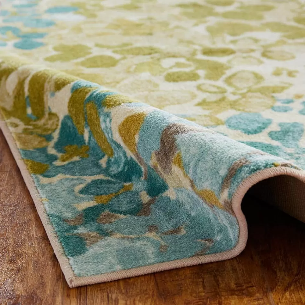 Radiance Aqua 7 Ft. 6 In. X 10 Ft. Floral Area Rug By Mohawk Home | * Shop