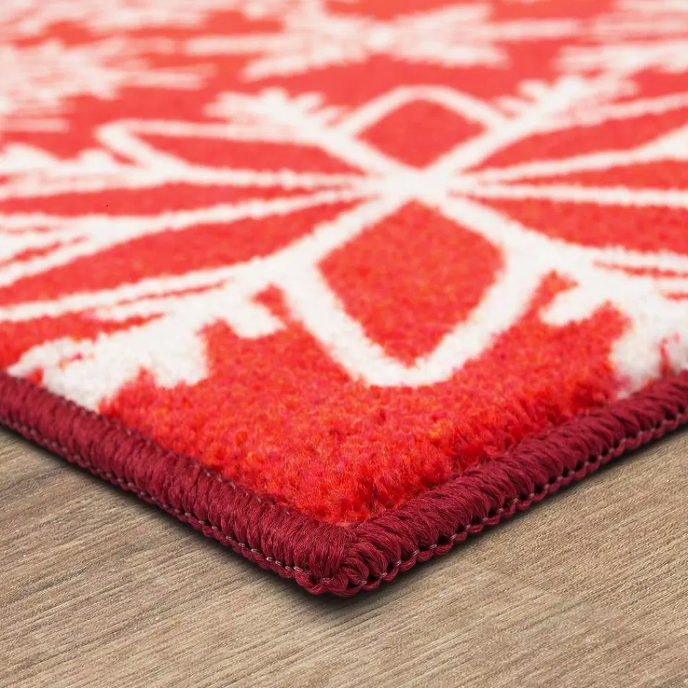 Snowflake Red 2 Ft. X 3 Ft. 4 In. Machine Washable Area Rug By Mohawk Home | * Sale