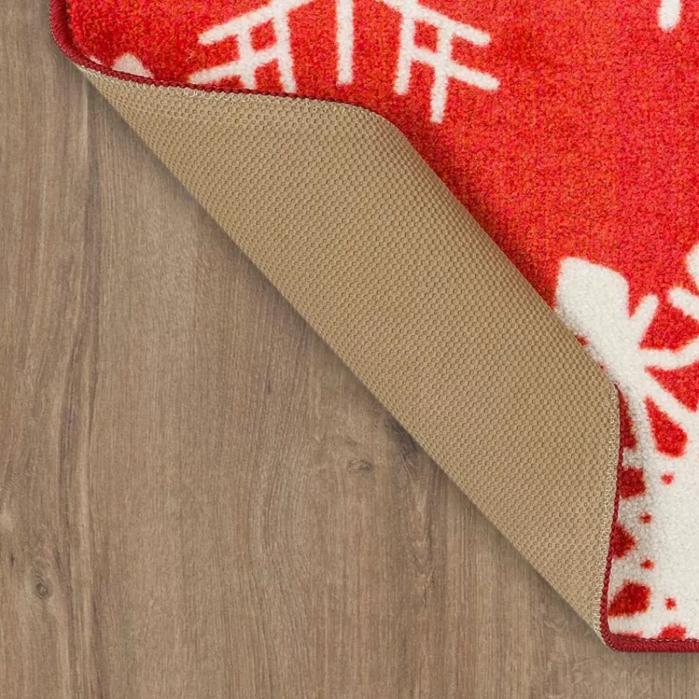 Snowflake Red 2 Ft. X 3 Ft. 4 In. Machine Washable Area Rug By Mohawk Home | * Sale