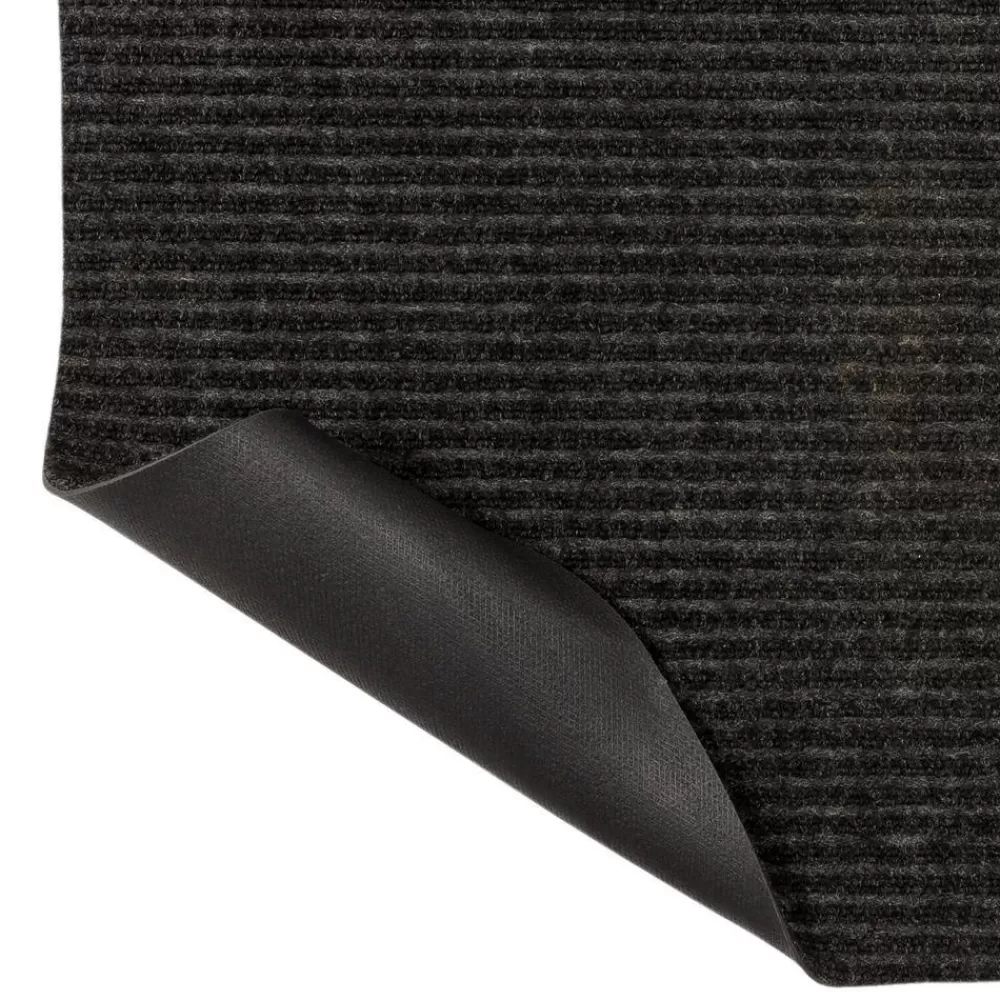 Striped Utility Mat Charcoal Indoor/Outdoor 24 In. X 60 In. Utility Door Mat By Mohawk Home | * Online