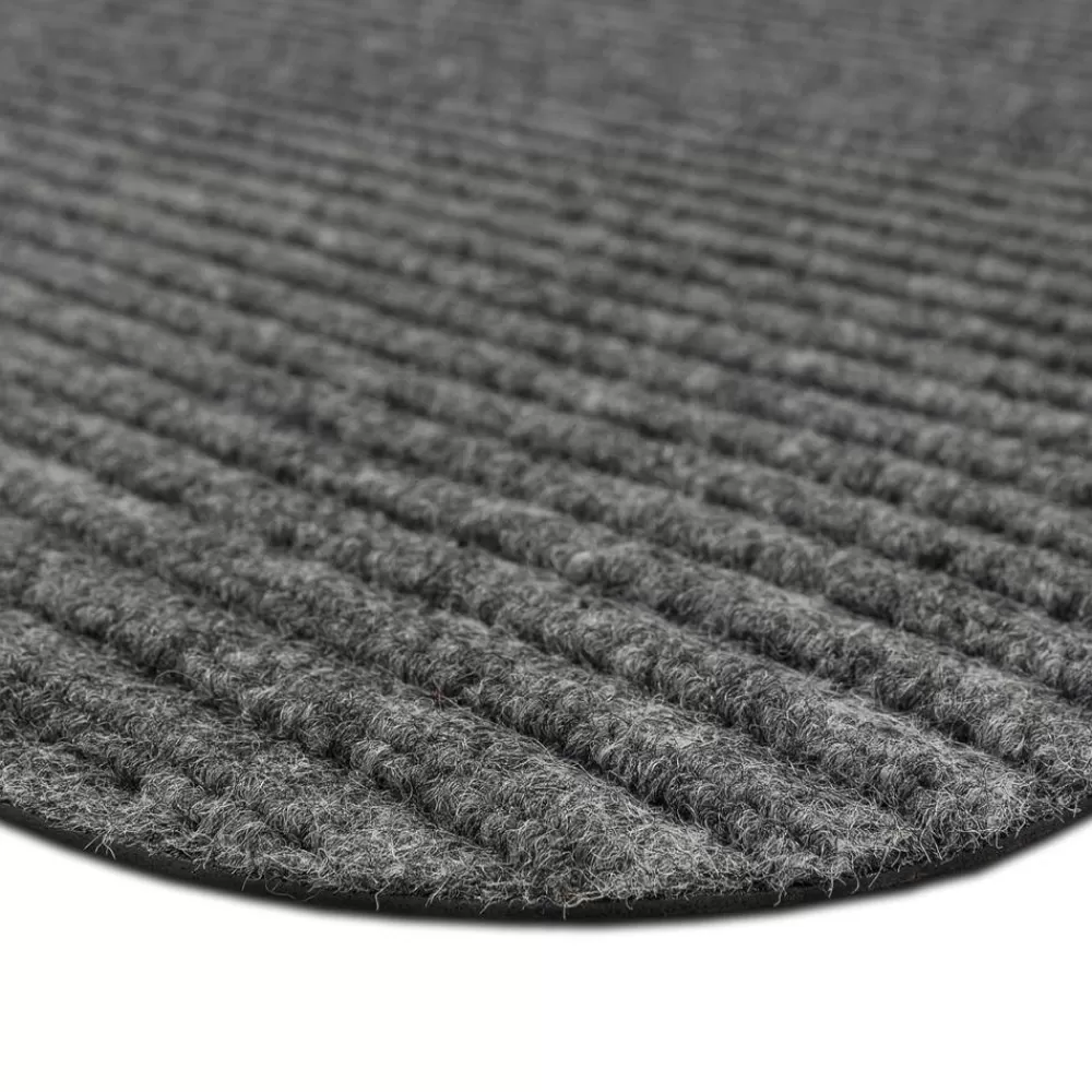 Striped Utility Mat Grey Indoor/Outdoor 24 In. X 36 In. Utility Door Mat By Mohawk Home | * Flash Sale