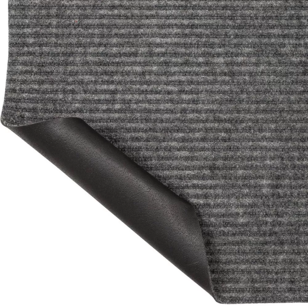 Striped Utility Mat Grey Indoor/Outdoor 24 In. X 60 In. Utility Door Mat By Mohawk Home | * Discount