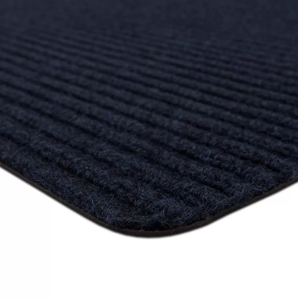 Striped Utility Mat Indigo Indoor/Outdoor 24 In. X 60 In. Utility Door Mat By Mohawk Home | * Sale