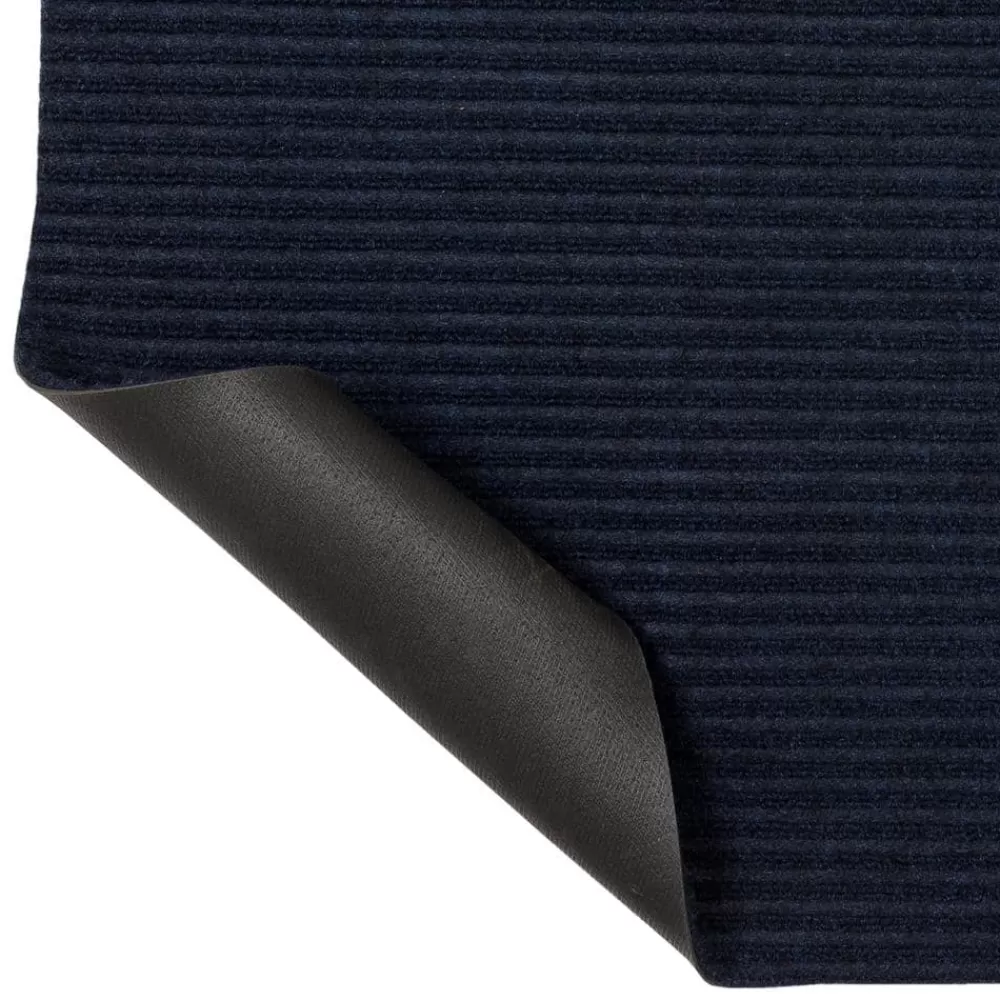 Striped Utility Mat Indigo Indoor/Outdoor 24 In. X 72 In. Utility Door Mat By Mohawk Home | * Best