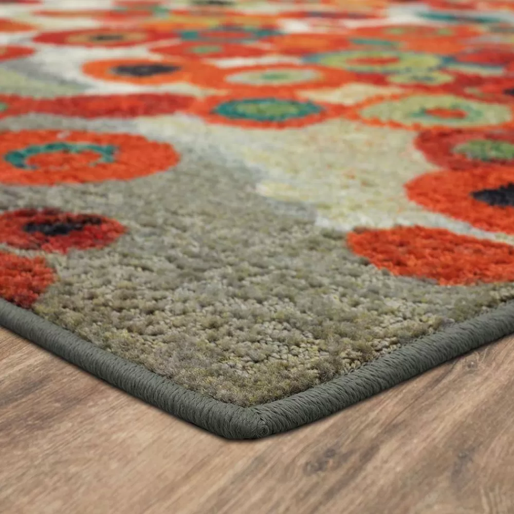 Tossed Floral Multi 2 Ft. X 8 Ft. Machine Washable Abstract Runner Rug By Mohawk Home | * Outlet