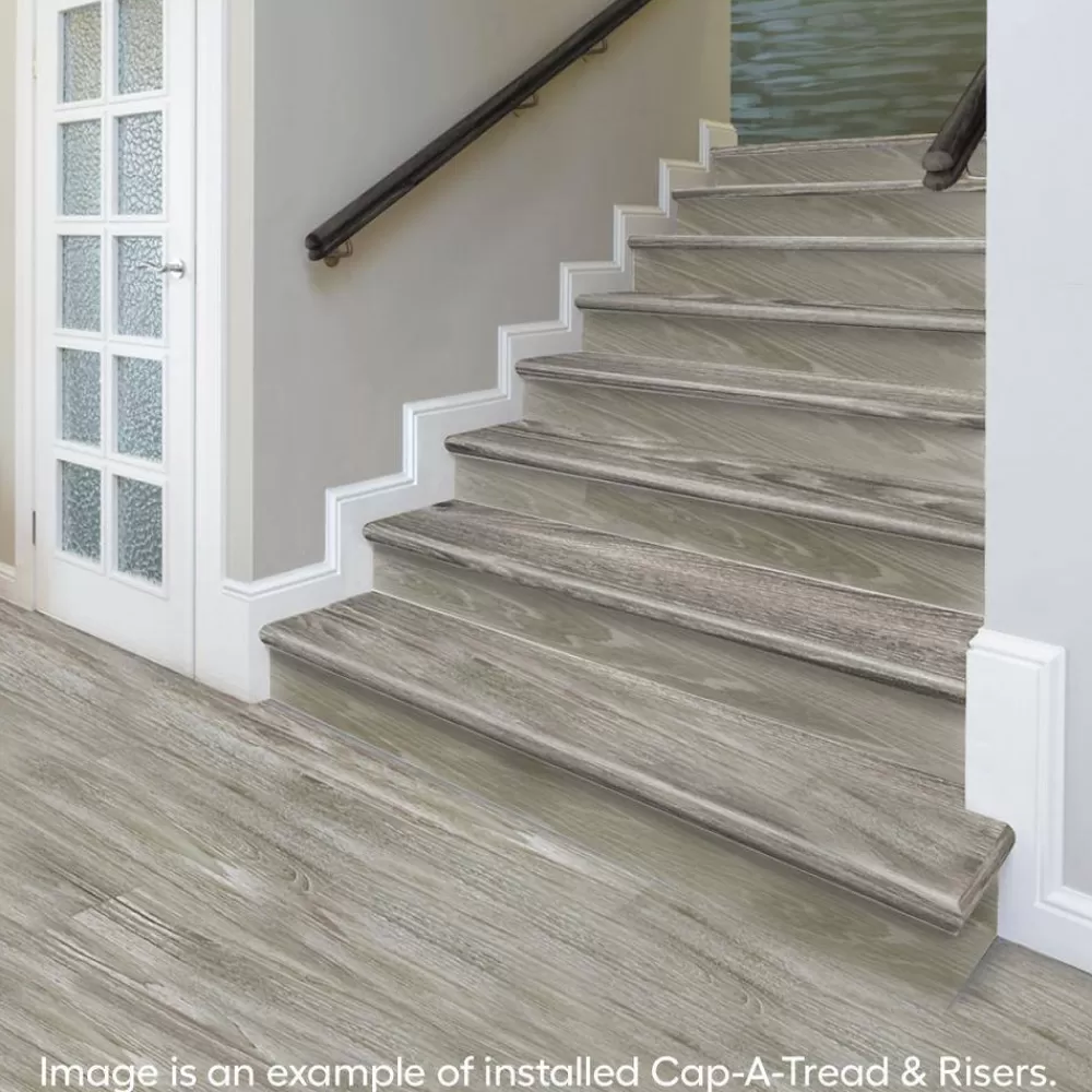 Turn Gris 1-11/16 In. T X 12-1/8 In. W X 47 In. L For Stairs 1 In. T Stair Tread And Reversible Riser Kit By Cap A Tread | * Flash Sale