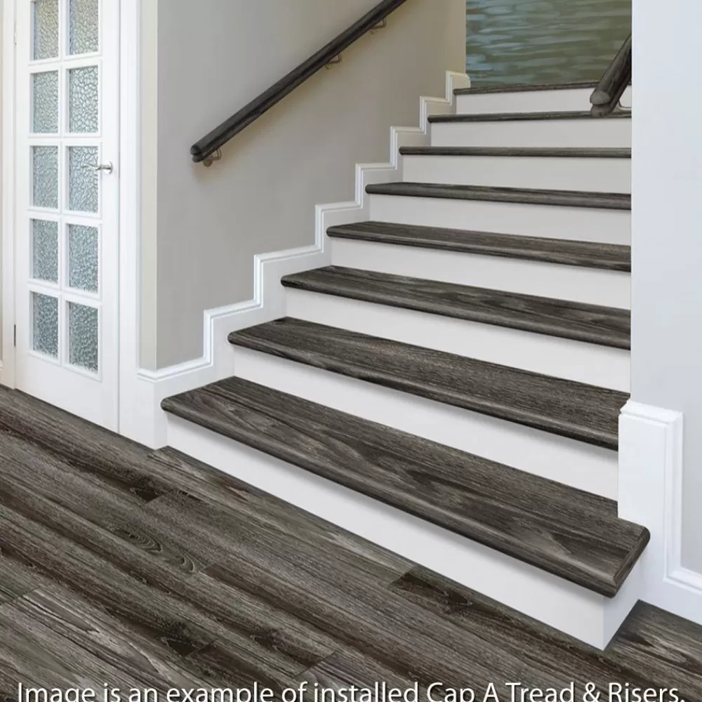 Walton Oak 47 In. L X 1/2 In. D X 7-3/8 In. H Vinyl Overlay Riser To Be Used With Cap A Tread | * New