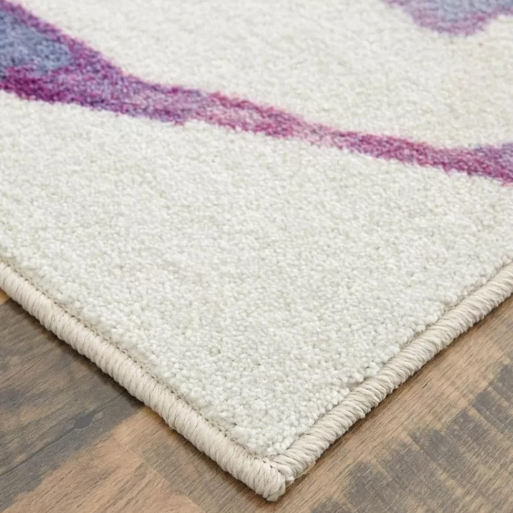 Watercolor Butterflies Purple 5 Ft. X 8 Ft. Abstract Area Rug By Mohawk Home | * Hot